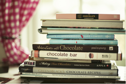 pile of cookery books