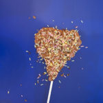chocolate lollipop with sprinkles